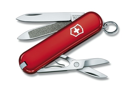 Нож-брелок Victorinox Classic (0.6203) 7 функций, 58 мм. в сложенном виде | Wenger-Victorinox.Ru