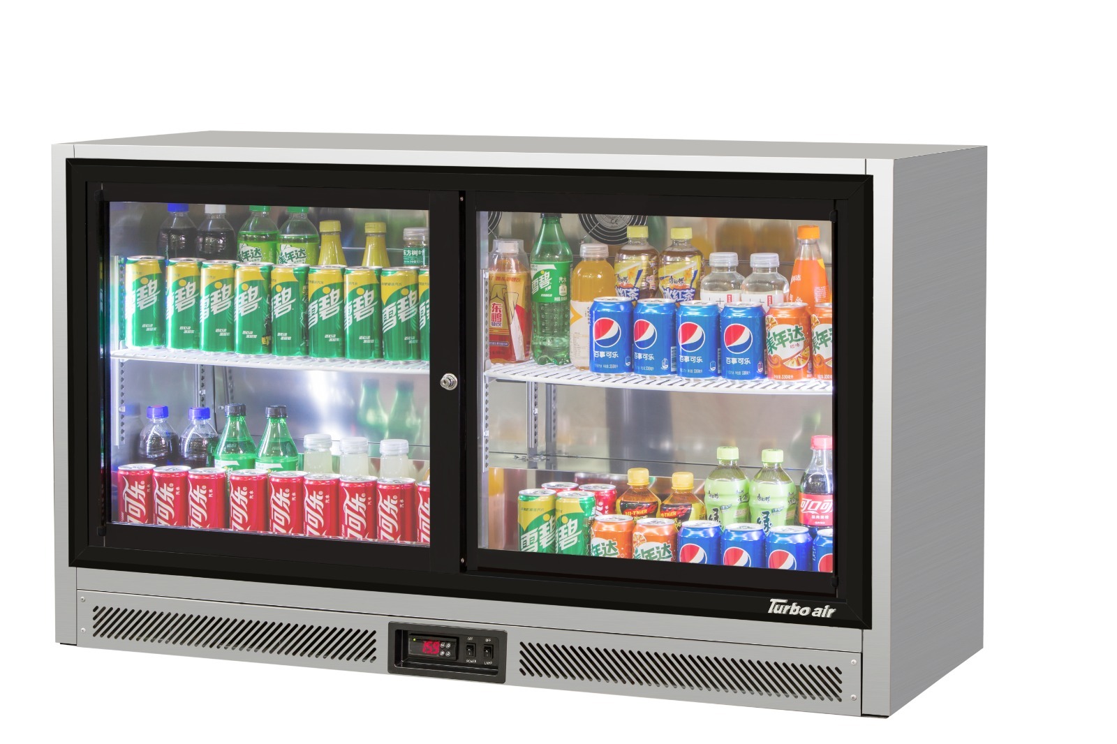 Барный холодильник (малый) витринного типа со слайдер дверями TB13-3G-SL-800 Turbo Air
