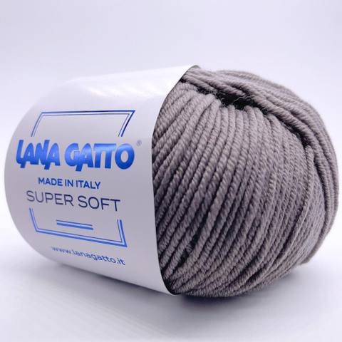 Пряжа Lana Gatto Super Soft 13777 серобежевый (уп.10 мотков)