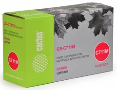 Картридж лазерный Cactus CS-C711M 711 M пурпурный (6000стр.) для Canon LBP5300
