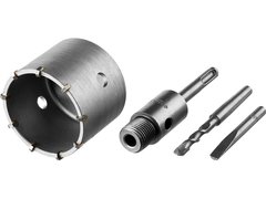 ЗУБР 73 мм, SDS - plus, 8Т, коронка по бетону с державкой, Профессионал (2918-73)