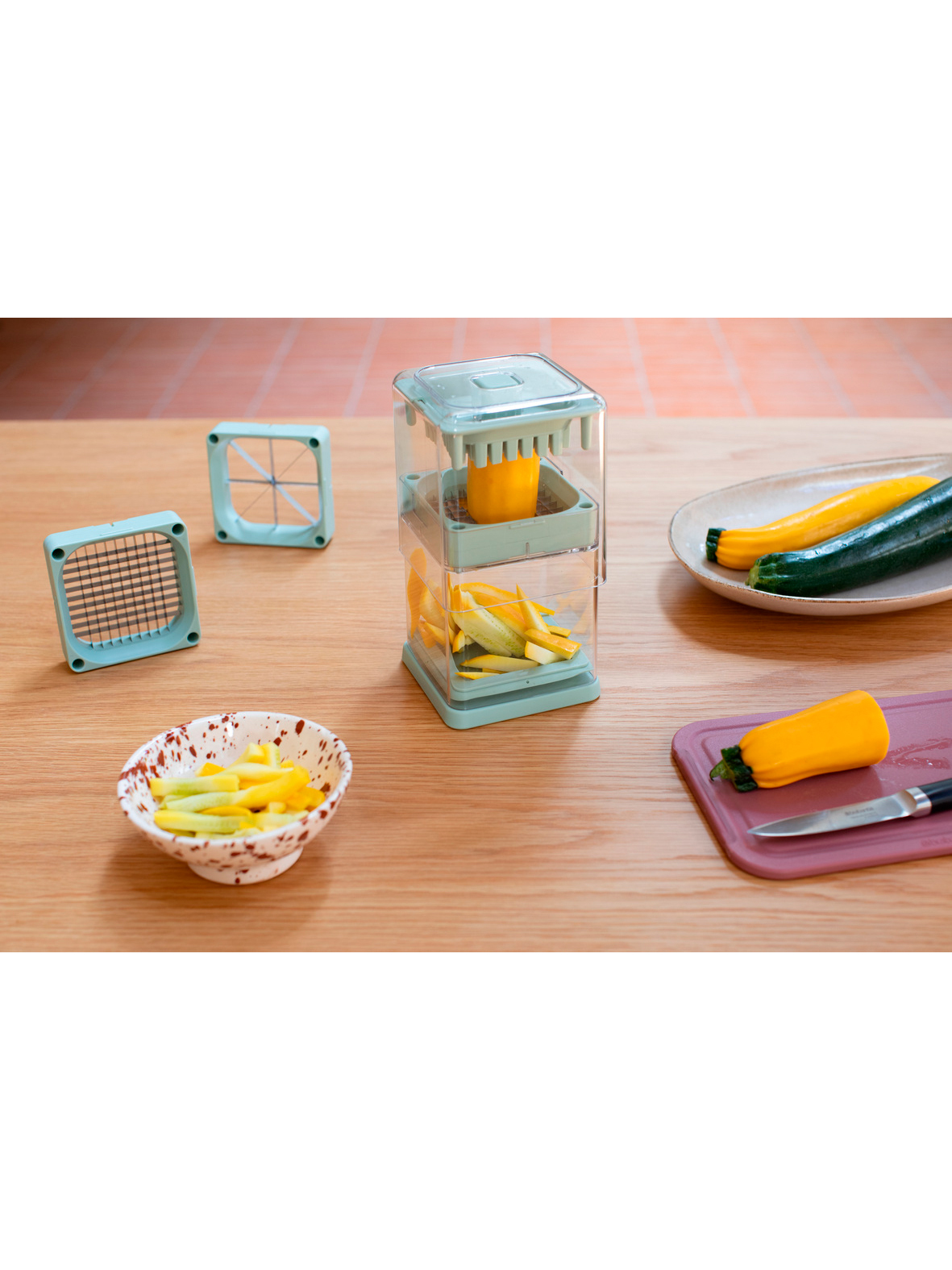Овощерезка Tasty+, Мятно-голубой, арт. 145421 - фото 9
