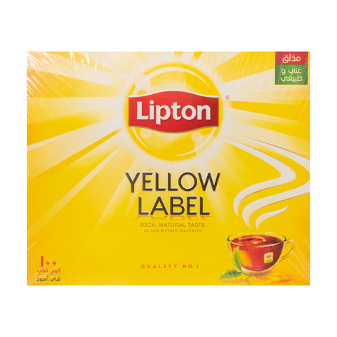 Чай Липтон Yellow Label 100пакетов