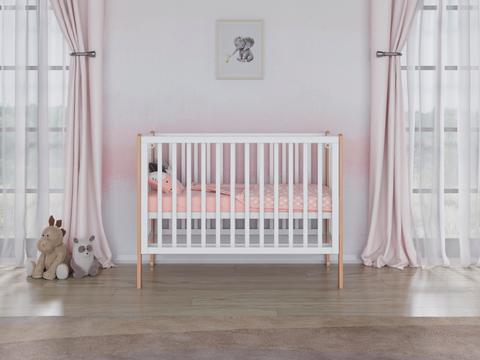 Кровать Incanto Astra продольный маятник цвет белый/бук