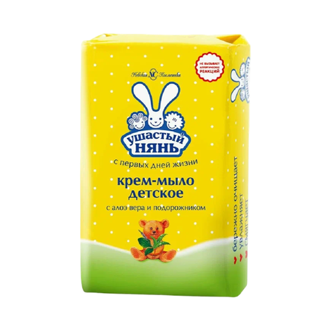 Мыло крем Ушастый Нянь с алоэ 90г, шт