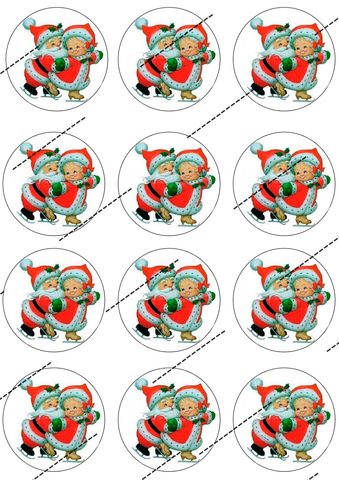 Картинка на вафельной бумаге, С Новым Годом 50