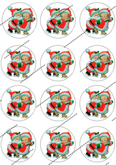 Картинка на вафельной бумаге, С Новым Годом 50