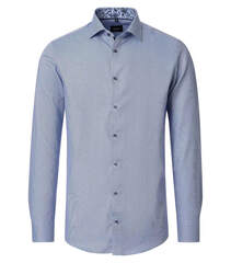 Сорочка мужская Venti Modern Fit 154492400-100 из фактурной ткани с цветной отделкой