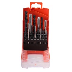 Набор метчиков машинных M3 -M12 HSS DIN371/376 (B/4-5P, + сверла) 14пр Bucovice(CzTool) 104001