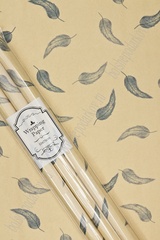 Упаковочная бумага крафт, Перья, 0,5*0,7 м, 3 листа