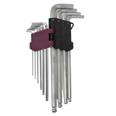 Thorvik HKLB10S Набор ключей торцевых шестигранных удлиненных с шаром, H1.5-H10, 10 предметов