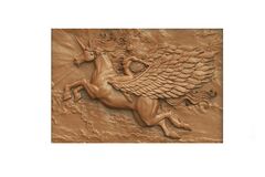 Силиконовый молд № 441 панно Пегас силуэтное