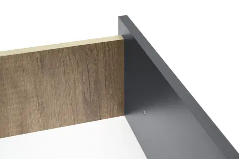 Шкаф 3-х створчатый Вегас ШК-08 дуб каньон / графит