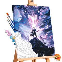 Картина по номерам Поднятие уровня в одиночку Сон Джин-Ву