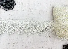 Кружево плетёное, ш. 4,3 см, айвори