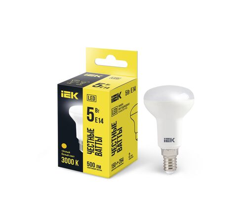 Лампа LED R50 рефлектор 5Вт 230В 3000К E14 IEK