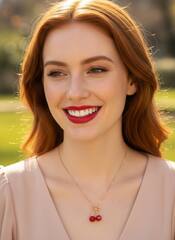 83167 - Колье с подвесками ДВЕ ВИШНИ style by VALENTINO