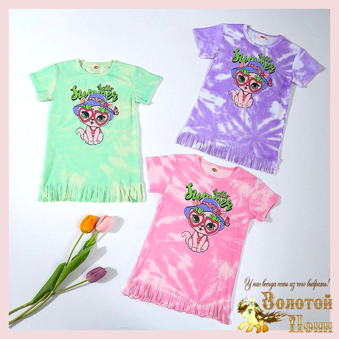 Платье-туника хлопок д (5-10) 260325-LCBR-Т538