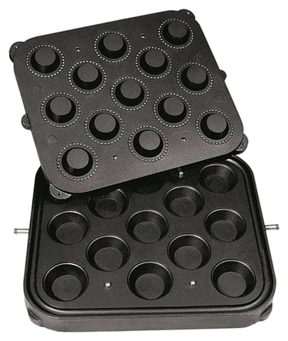 Форма для тарталетницы Kocateq DHTartmatic Plate 13 (круглые, верхний ? 70 мм, нижний ? 47 мм, 13 шт.)