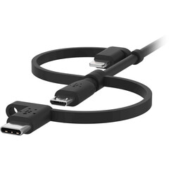 Кабель Belkin BoostCharge Universal 3-in-1 USB-A&USB-C с переходниками Micro-USB/Lightning, 1м, черный