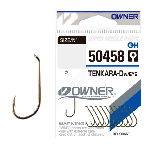 50458 № 12 Крючки OWNER Tenkara Down W / Eye-Brown / продажа от 5 уп.