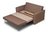 Диван-кровать из массива бруса "Имола" (шоколадный Twist Chocolate), ЕММ