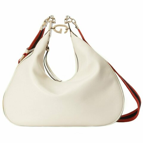 Большая сумка через плечо Gucci Attache белый