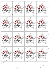 Сахарная Картинка на 23 февраля (для пряников, 5*6 см)