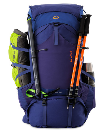Картинка рюкзак туристический Kanrock Charger 75+15 Deep Blue/Blue - 22
