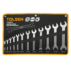 TOLSEN (TT15892) Набор рожковых ключей, 6-32 мм, 12 предметов