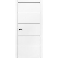 Купить Межкомнатная дверь ПЭТ Silk-4 белая глухая