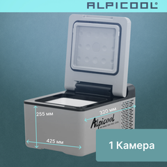 Компрессорный автохолодильник Alpicool C9 (12/24 V, 9л) без адаптера на 220V