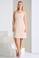 Ночная сорочка на тонких бретелях LISCA PATRICIA 023455 | Кремово-розовый