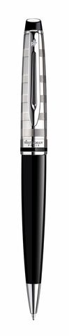 Шариковая ручка Waterman Expert 3 DeLuxe, цвет: Black CT, стержень: Mblu123