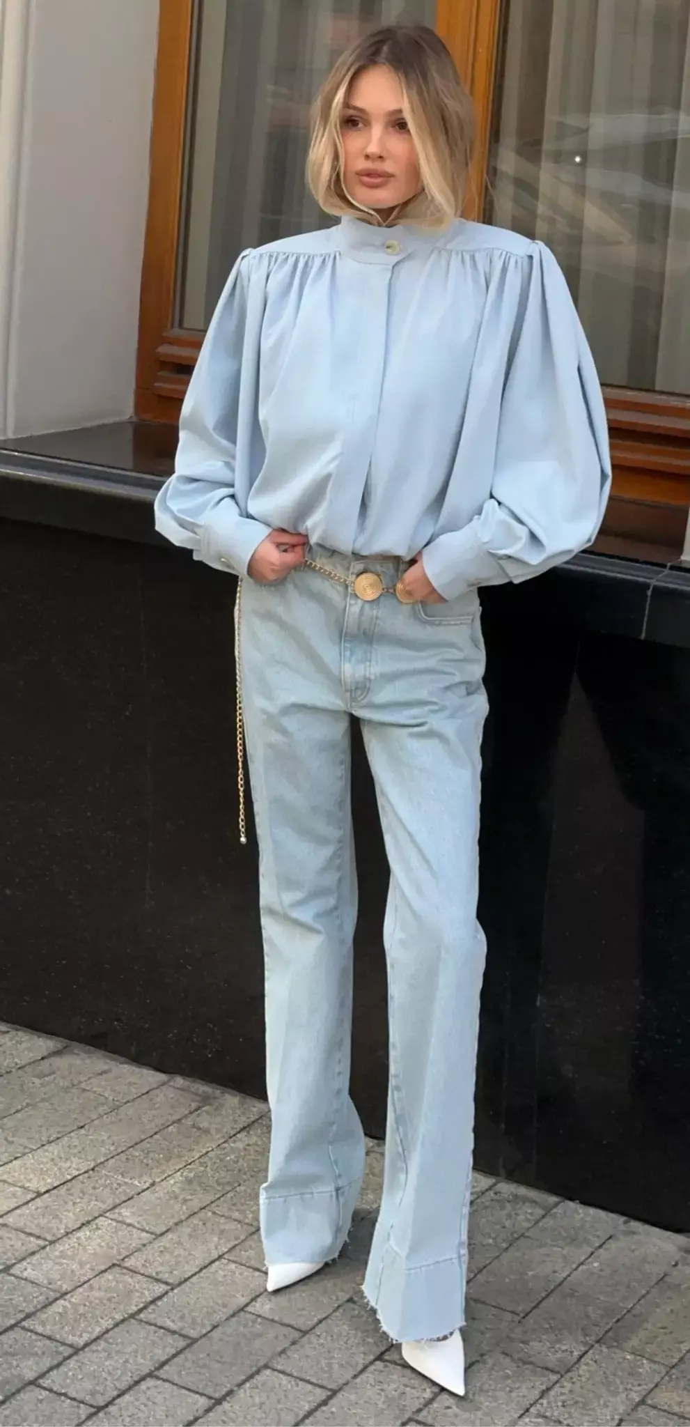 Жакет с рукавами-буфами