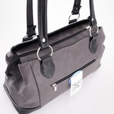 Сумка Саломея 852 мульти итальянский серо-черный