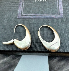 20130- Серьги-конго YSL из латуни с позолотой (дутые) lux