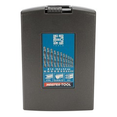 Набор сверл по металлу 1-10мм 19шт DIN338 HSS-G 135° LH-Левые (пл. кейс) H-Tools 214214LiROHT