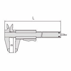 Штангенциркуль ШЦ-1-150/40мм 0,02мм+inch DIN862 MonoBlok(кнопочный) Kinex 6000-3