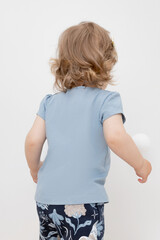 фуфайка  для девочки  КР 302219/пыльно-синий к419