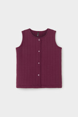 жилет  для девочки  КР 302576/насыщенная клюква к497