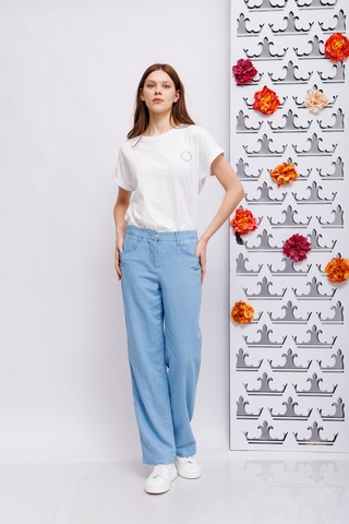 GARDEUR Джинсы летние широкие из хлопка, льна и лиоцелла