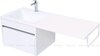 Aquanet 301351 Тумба c раковиной Токио 120L (Персона 120L) подвесная 1 ящик цвет белый глянец (301351)