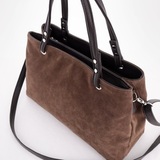 Сумка Саломея 168 эко-замша шоколад