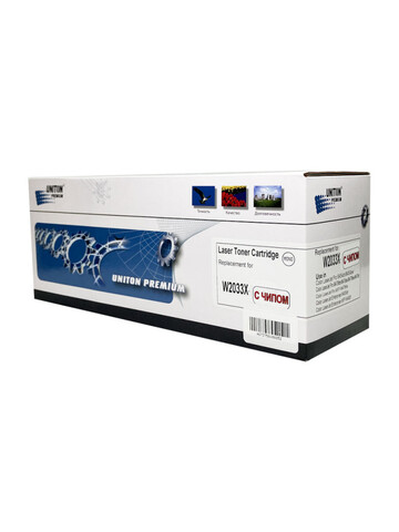 Совместимый картридж UNITON Premium W2033X (415X) для HP Color LJ M454,M455, MFP M479 пурпурный (6K)