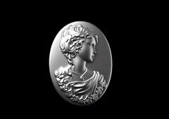 Силиконовый молд Камея № 44