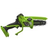 Цепная мини-пила аккумуляторная Greenworks CS2410A, 24V, 10см, c 1хАКБ 4Ач и ЗУ (CS2410AUB) — фото 9
