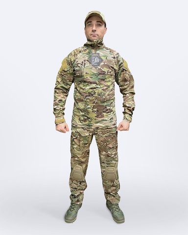Тактический костюм Gongtex с наколенниками, Мультикам