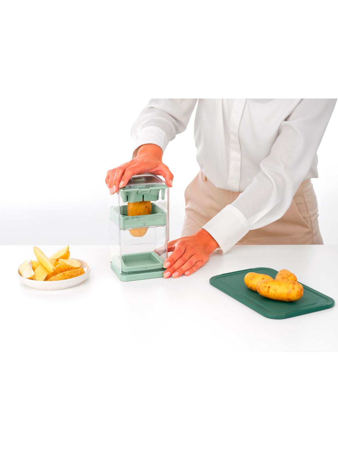 Овощерезка Tasty+, Мятно-голубой, арт. 145421 - фото 10