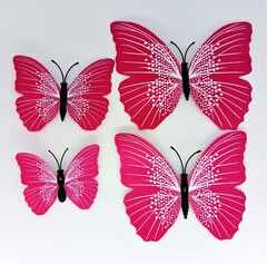 Набор бабочек на булавке, р. 6-11 см.